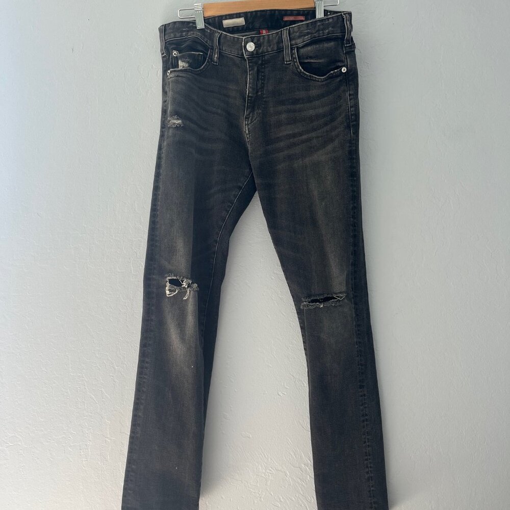 Pilcro The Relaxed Straight Black Denim
